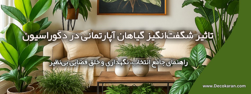 تاثیر شگفت‌انگیز گیاهان آپارتمانی در دکوراسیون