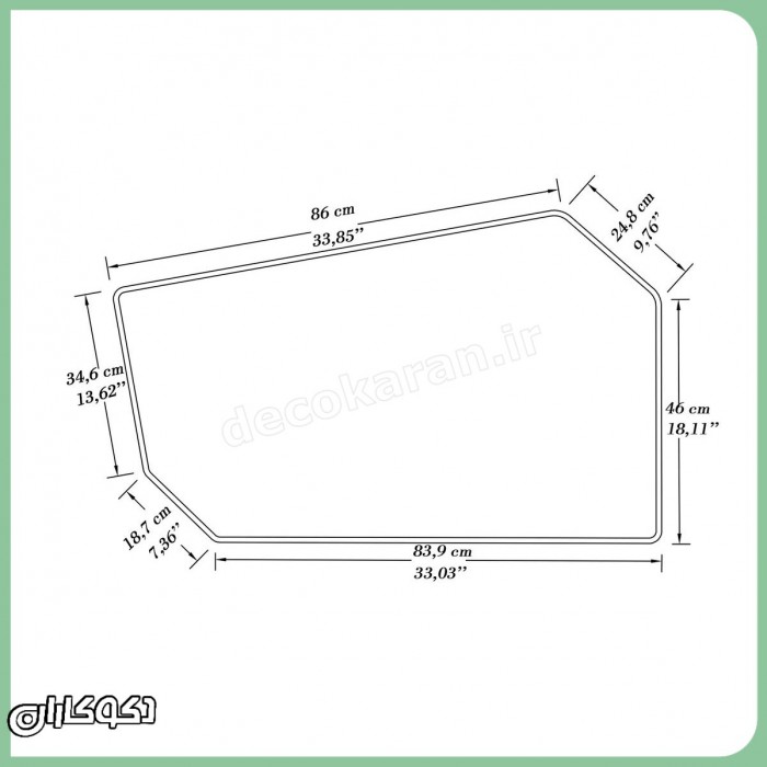  آینه دکوراتیو مدل A113