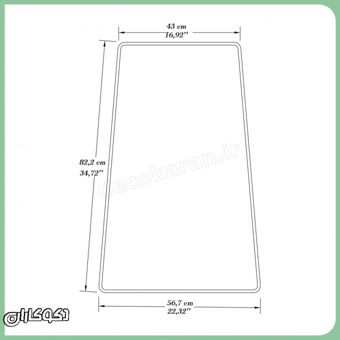  آینه دکوراتیو مدل A116