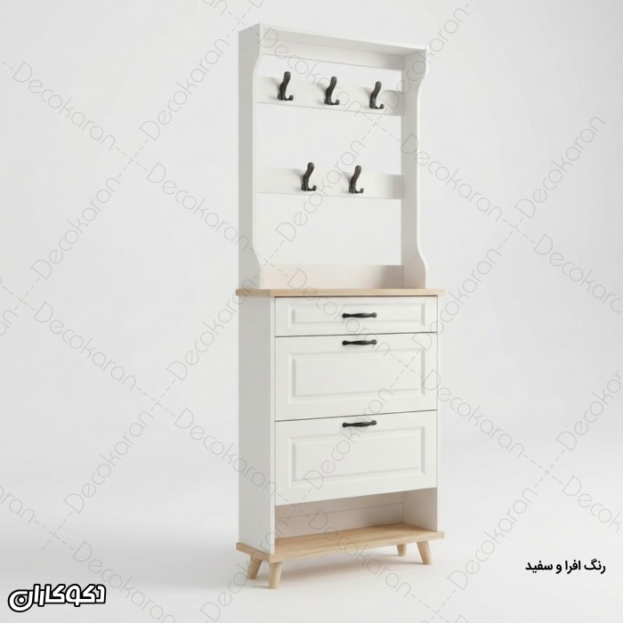 جاکفشی و جالباسی مدل JL118 با درب وکیوم ممبران