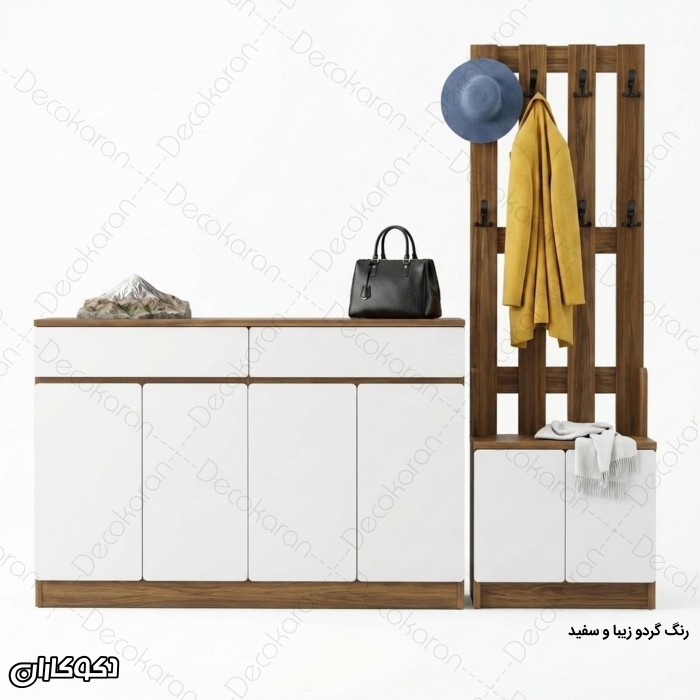جاکفشی و جالباسی مدل JL120 با طراحی مدرن و جادار