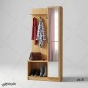 جاکفشی و جالباسی مدل JL122 آینه‌دار و کم‌جا