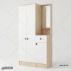جاکفشی و جالباسی مدل JL127 کمددار با آینه و کشو