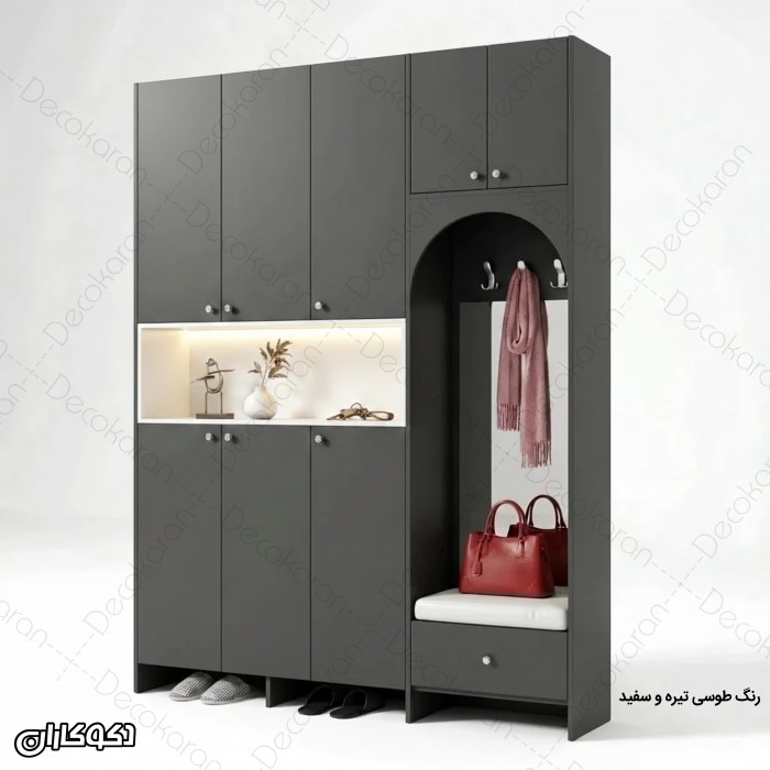 جاکفشی و جالباسی نیمکت دار مدل JL139