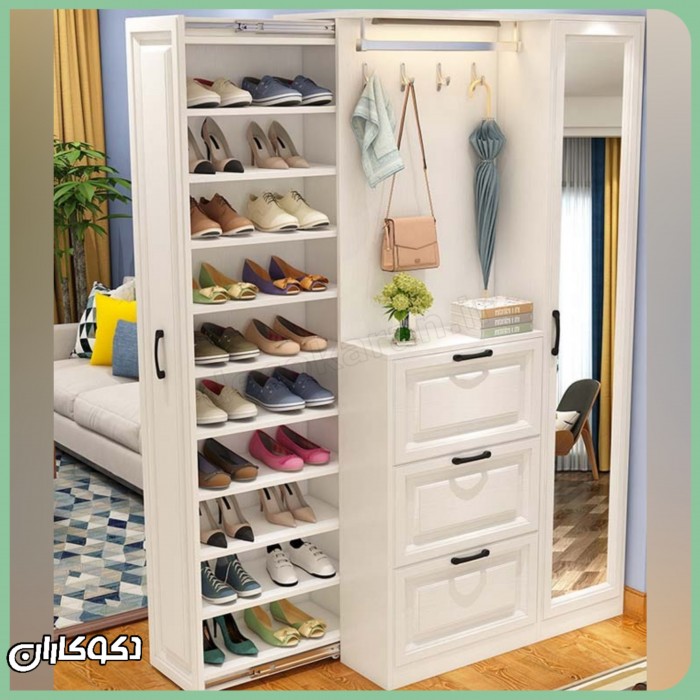 جالباسی + جاکفشی پلاس دکوکاران مدل JL148