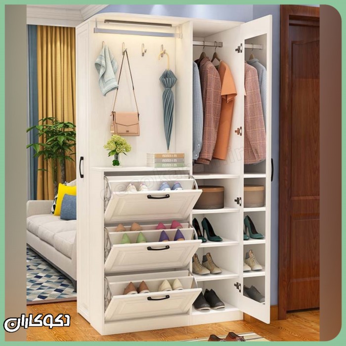 جالباسی + جاکفشی پلاس دکوکاران مدل JL148