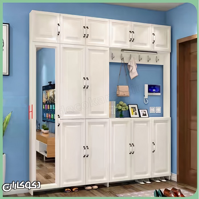 جالباسی + جاکفشی کم جا دکوکاران مدل JL143