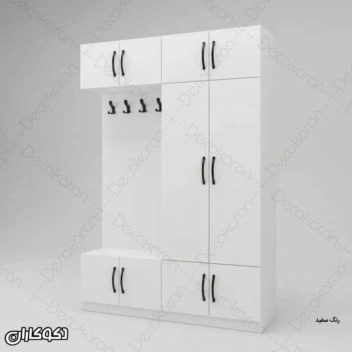 جاکفشی و جالباسی کم جا مدل JL147