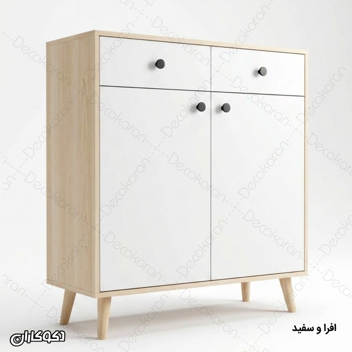 جاکفشی مدل JK100؛ جاکفشی شیک و کم‌جا با درب و کشو