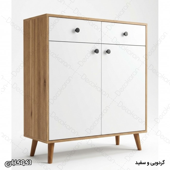 جاکفشی مدل JK100؛ جاکفشی شیک و کم‌جا با درب و کشو