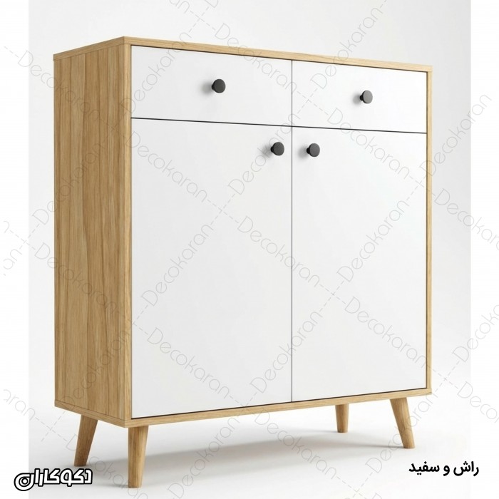 جاکفشی مدل JK100؛ جاکفشی شیک و کم‌جا با درب و کشو