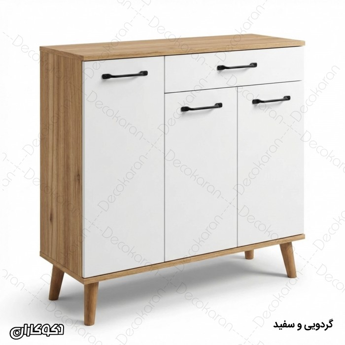 جاکفشی مدل JK101 | جاکفشی سه درب کشودار شیک و کاربردی