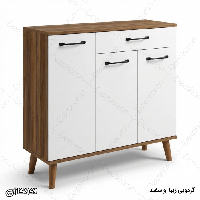 جاکفشی مدل JK101 | جاکفشی سه درب کشودار شیک و کاربردی