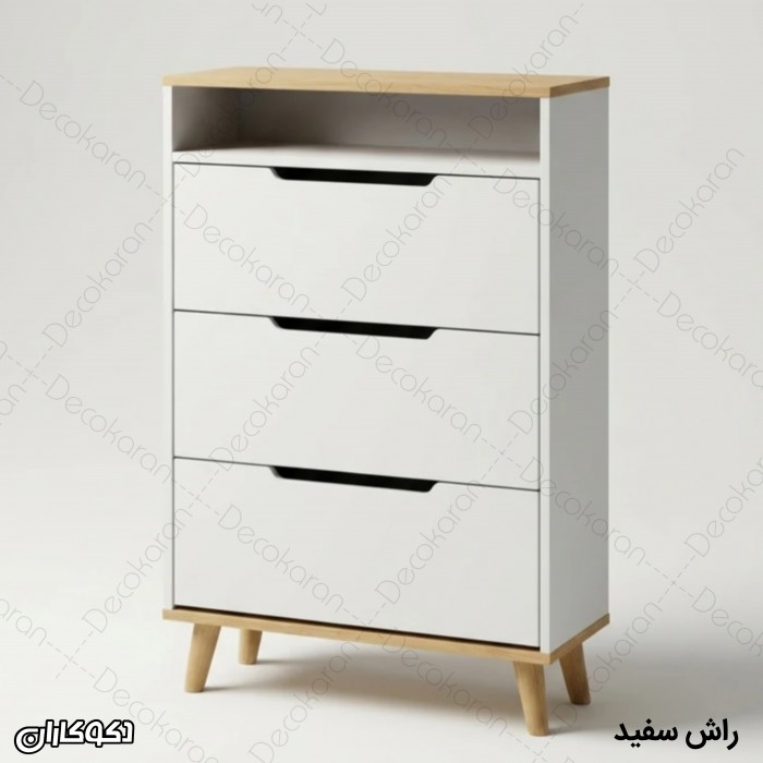 جاکفشی داشبوردی ۳ درب با شلف دکوری مدل JKD104