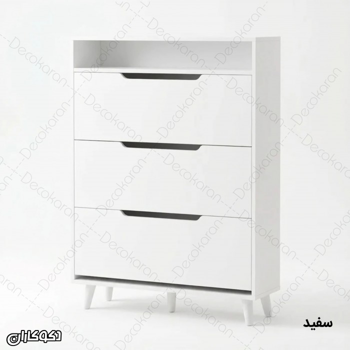 جاکفشی داشبوردی ۳ درب با شلف دکوری مدل JKD104
