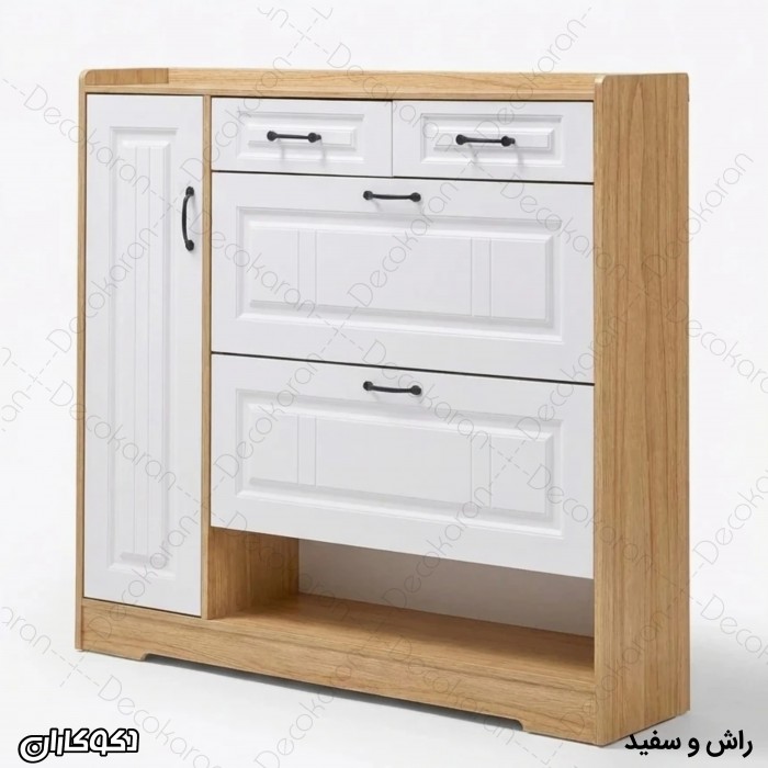 جاکفشی داشبوردی کمد دار مدل JKD106 (با شلف دسترسی سریع)