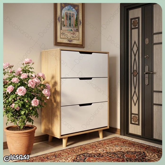 جاکفشی کنسولی داشبوردی دکوکاران مدل JKD102 (با محفظه عمیق)