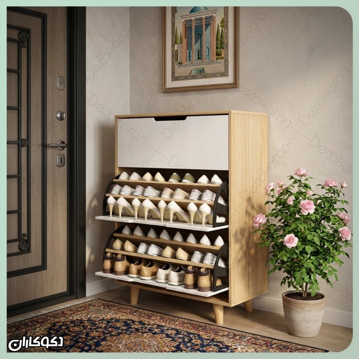 جاکفشی کنسولی داشبوردی دکوکاران مدل JKD102 (با محفظه عمیق)