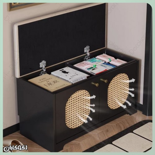 جاکفشی حصیری + نشیمن مدل JKN104