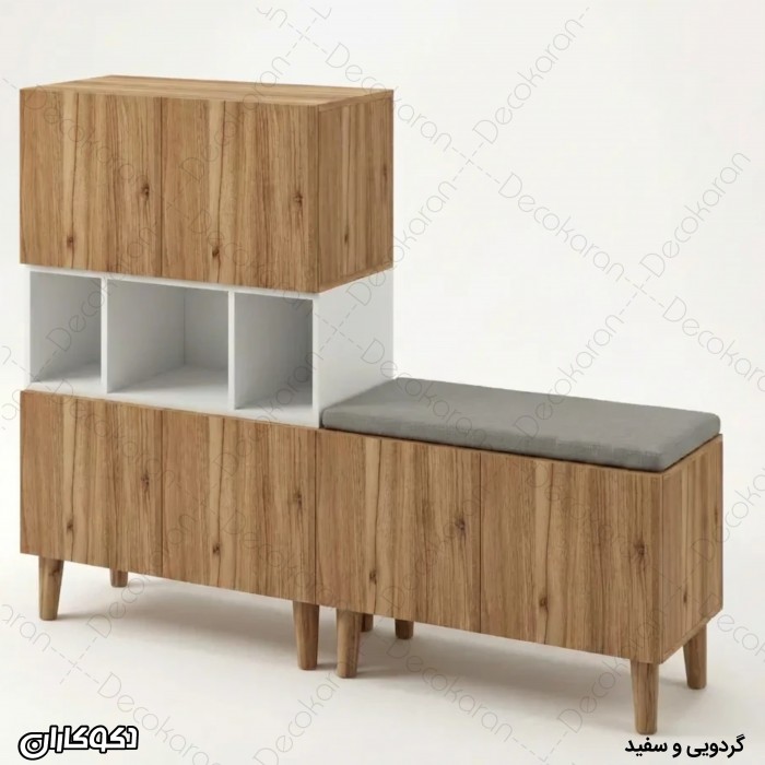 خرید جاکفشی نشیمن‌دار مدل JKN100 (مدرن و جادار)