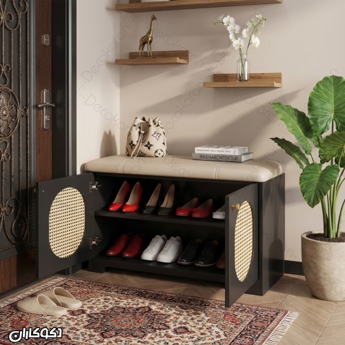 جاکفشی حصیری + نشیمن مدل JKN104