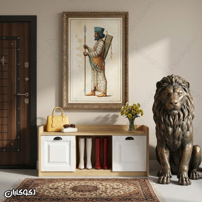 جاکفشی + نشیمن دکوکاران مدل JKN117