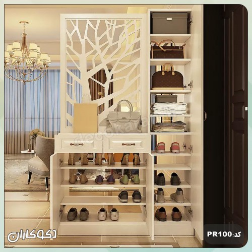 جاکفشی + پارتیشن دکوکاران مدل PR100 جاکفشی + پارتیشن دکوکاران مدل PR100