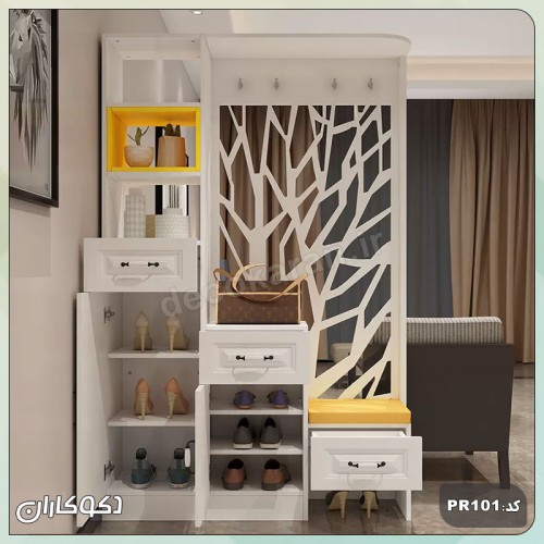 جاکفشی + پارتیشن دکوکاران مدل PR101 جاکفشی + پارتیشن دکوکاران مدل PR101