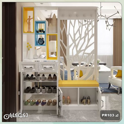 جاکفشی + پارتیشن دکوکاران مدل PR102 جاکفشی + پارتیشن دکوکاران مدل PR102