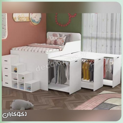 تختخواب کودک پلاس دکوکاران مدل CT101