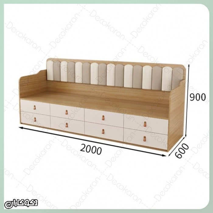 کاناپه کشودار چندمنظوره دکوکاران 