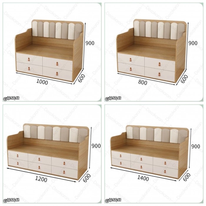 کاناپه کشودار چندمنظوره دکوکاران 