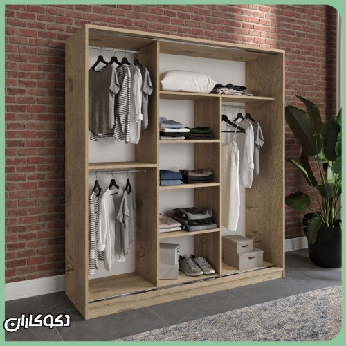 کمد لباس ریلی دکوکاران مدل KR123 کمد لباس ریلی دکوکاران مدل KR123