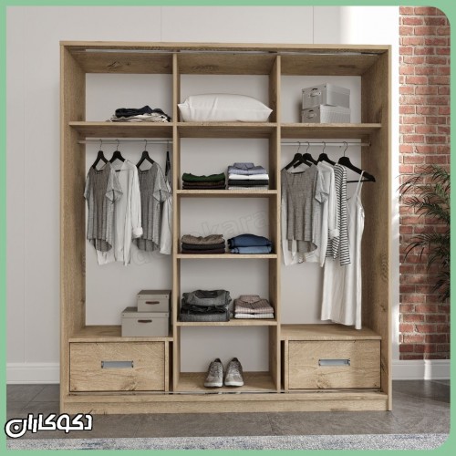 کمد لباس ریلی دکوکاران مدل KR124 کمد لباس ریلی دکوکاران مدل KR124