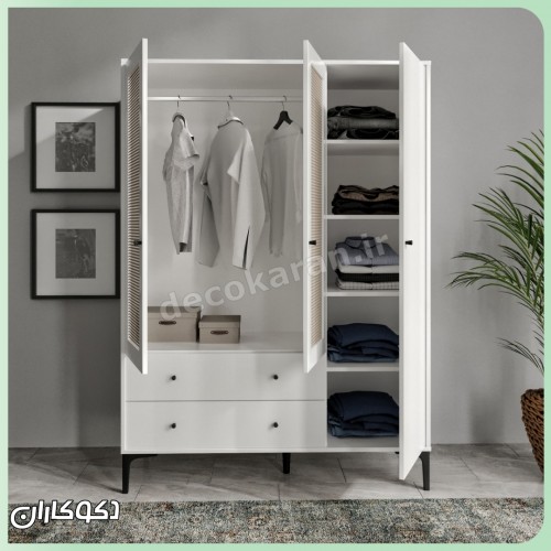 کمد لباس حصیری دکوکاران مدل KL151