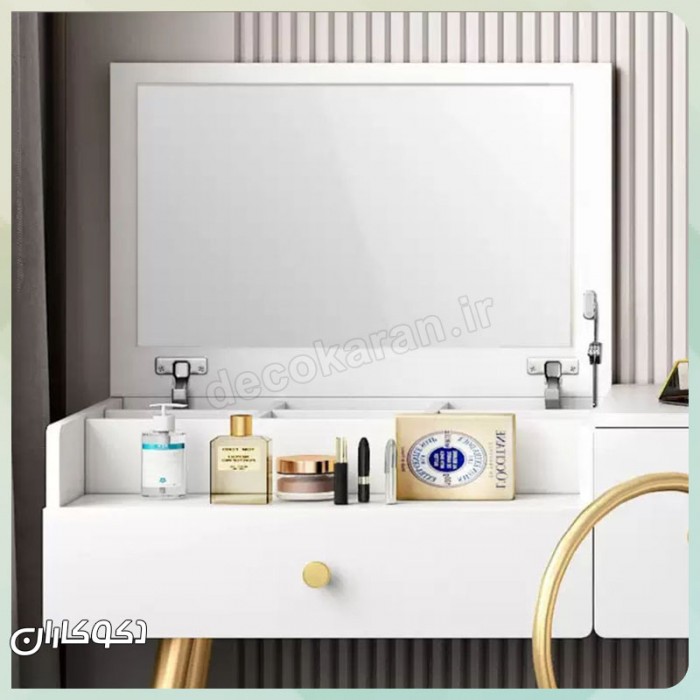 میز آرایش دکوکاران مدل MZ114 | میز آرایش MDF ضد خش و ضد لک