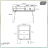 میز آرایش دکوکاران مدل MZ114 | میز آرایش MDF ضد خش و ضد لک