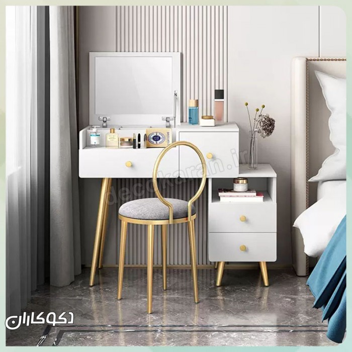 میز آرایش دکوکاران مدل MZ114 | میز آرایش MDF ضد خش و ضد لک