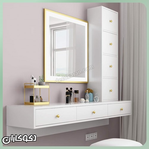 میز آرایش دیواری دکوکاران مدل MZ115	