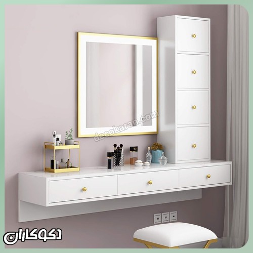 میز آرایش دیواری دکوکاران مدل MZ115	