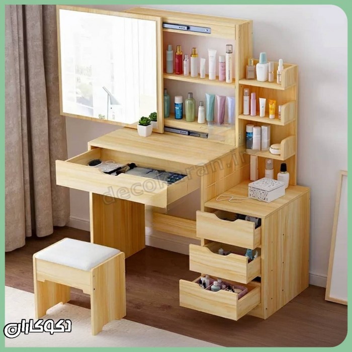 میز آرایش+پاف دکوکاران مدل MZ178