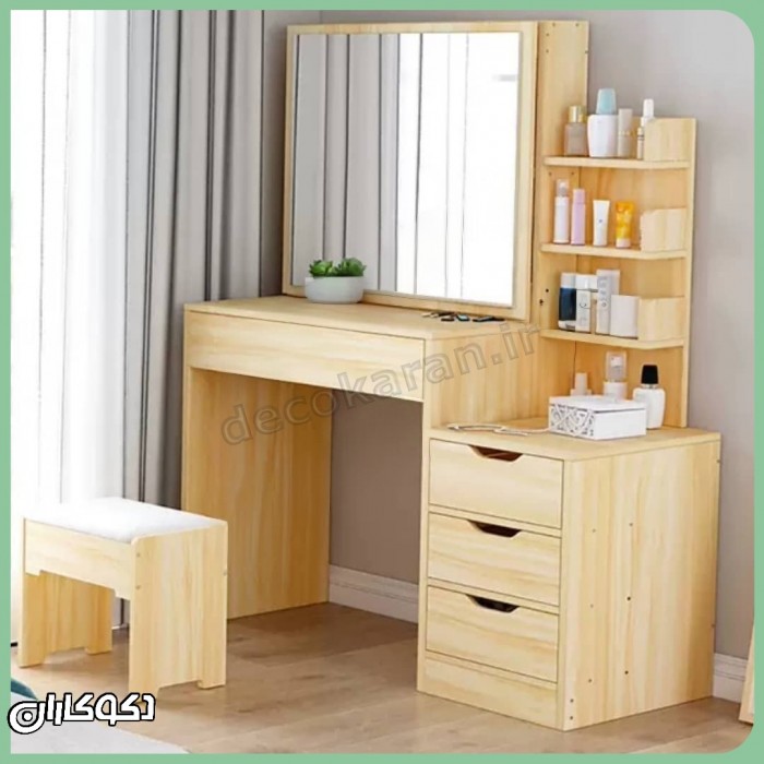 میز آرایش+پاف دکوکاران مدل MZ178