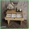 میز آرایش مدرن مدل MZ172 با کشوی حصیری؛ هنر نظم و زیبایی را با دکوکاران کشف کنید