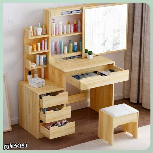 میز آرایش+پاف دکوکاران مدل MZ178