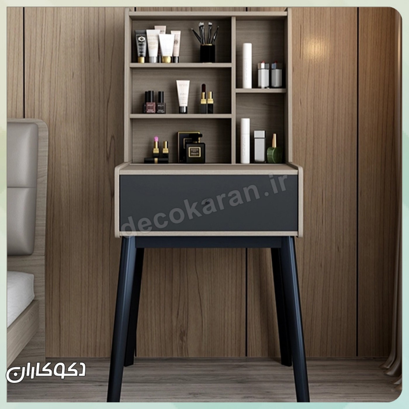 میز آرایش با آینه ریلی مدل MZ108