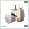 میز آرایش مدل MZ124 دکوکاران | میز آرایش MDF ضد خش و ضد لک با طراحی مدرن و آپشن‌های سفارشی