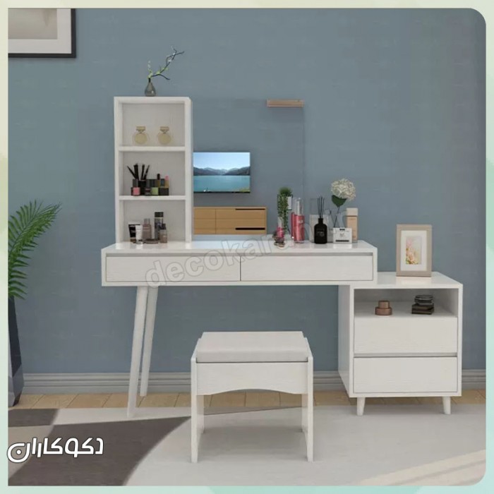 میز آرایش مدل MZ121 دکوکاران | میز آرایشی مدرن و با دوام MDF ضدخش و ضدلک