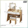 میز آرایش مدل MZ128 دکوکاران | میز آرایش MDF ضد خش با طراحی مدرن