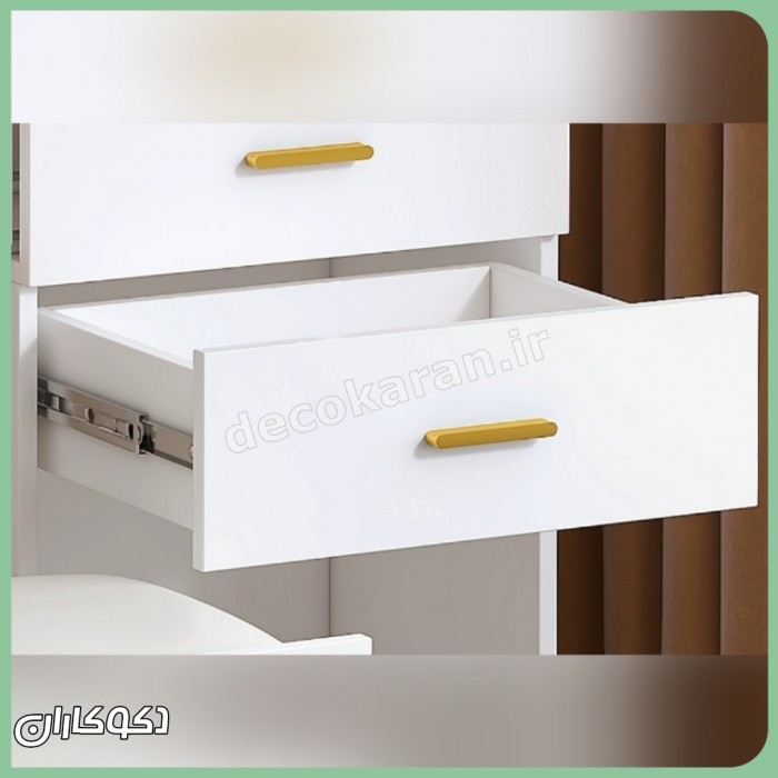 میز آرایش متحرک مدل mz144 دکوکاران؛ ترکیب نظم، مدرنیته و شخصی‌سازی