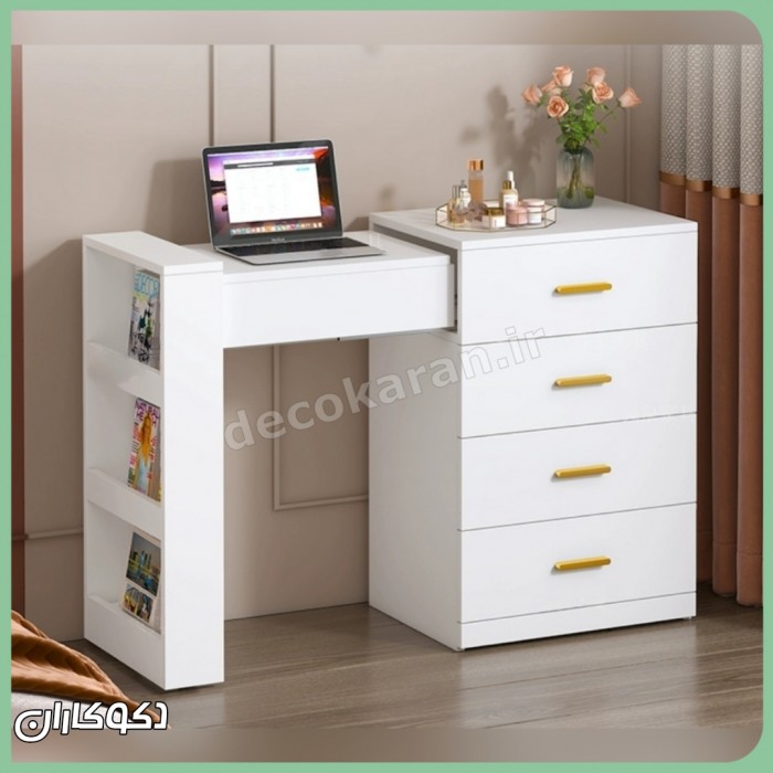 میز آرایش متحرک مدل mz144 دکوکاران؛ ترکیب نظم، مدرنیته و شخصی‌سازی